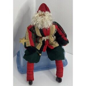 House of Hatten Ye Old Santa Maker Dee Gann Santa Shelf Sitting Musical Animated